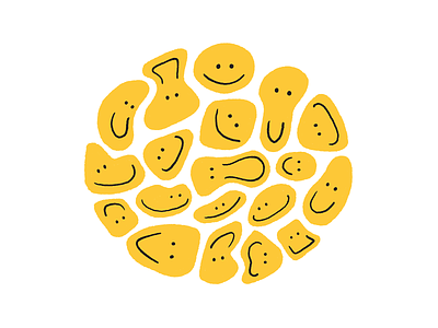 🙂🙃 drawing emoji face faces happy illustration procreate smile smiles smiley yellow