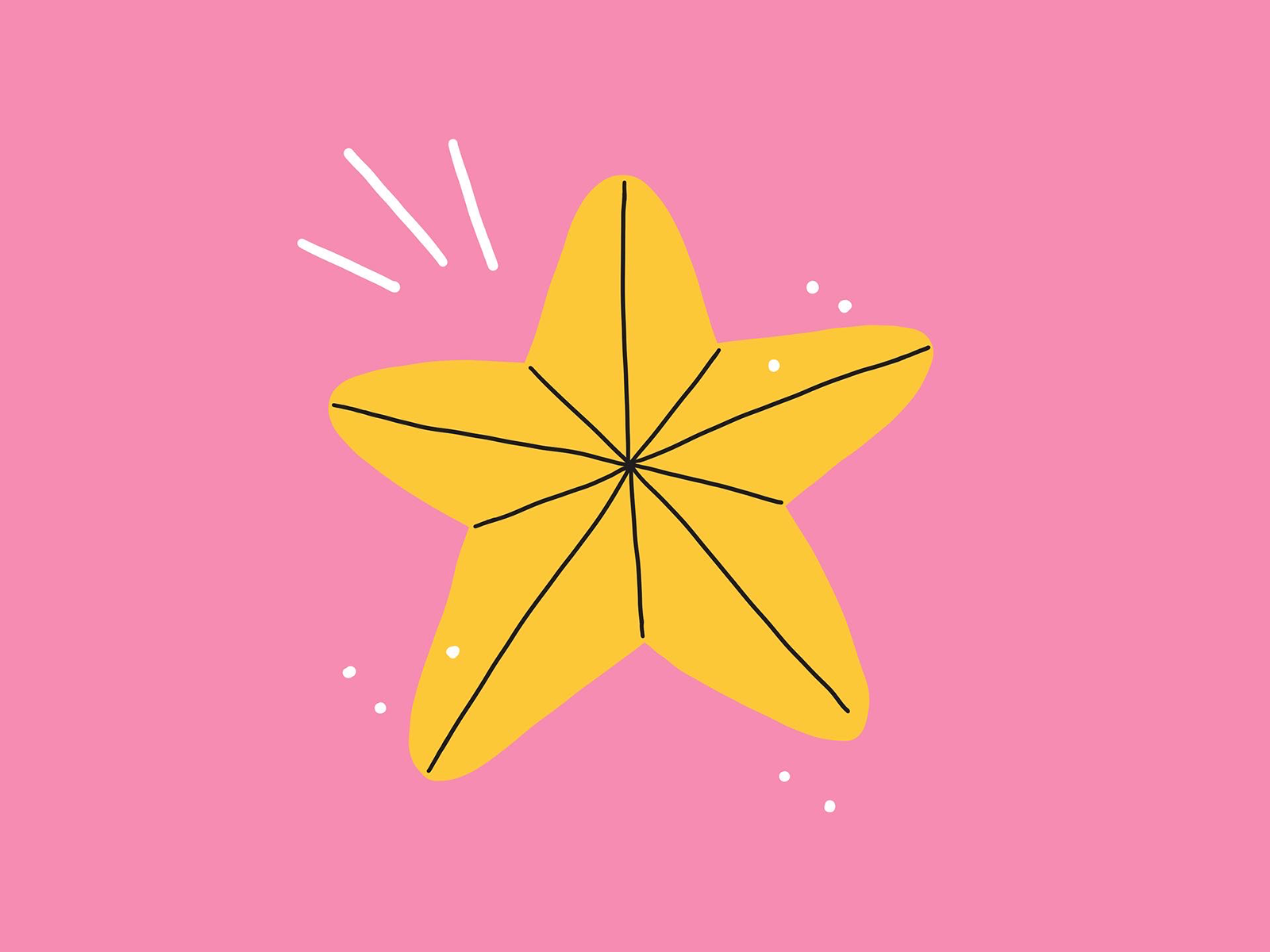 Star 🌟 2d design illustration pink price procreate promo star winning