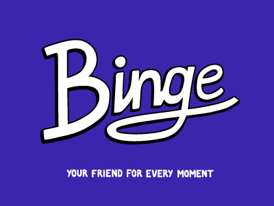 Binge design graphic profile handlettering logotype