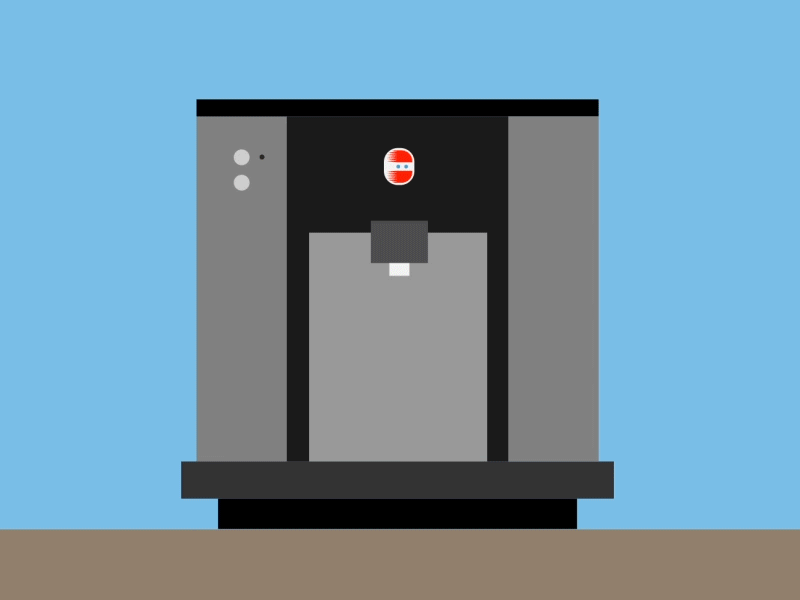 SH Coffee Machine animation coffee design graphics illustration motion pug work