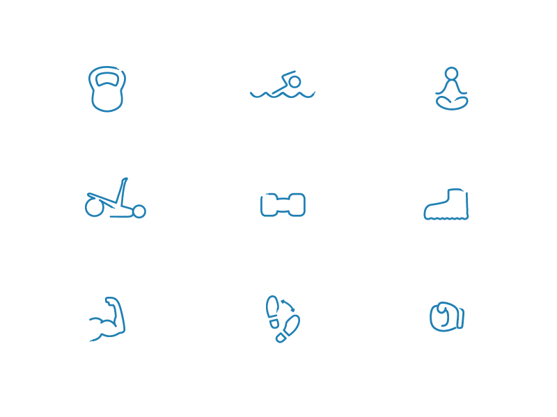 OneFit Icons by Sofie Nilsson on Dribbble