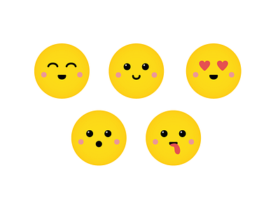 Emojis design emoji face graphics happy illustration smileys vector