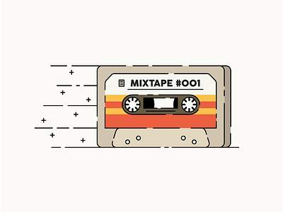 Cassette Playoff cassette design graphics icon illustration vector