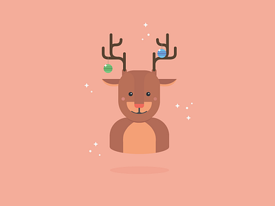 Rudolph character christmas deer design illustration rudolph vector
