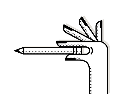 Pencil ✏️ design hand illustration pencil vector