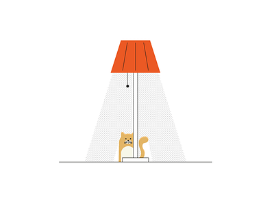 🐱 + 💡 cat character design illustration lamp texture vector