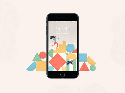 Download 12 Free Beautiful Iphone Wallpapers Designed By Dribbblers Dribbble Design Blog