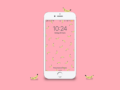 Banana pattern wallpaper