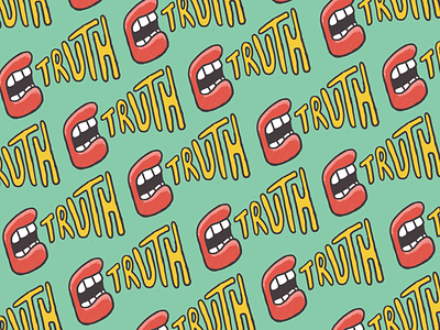 Truth design illustration mouth pattern truth