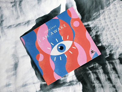 Blue Eye Watercolor CD Cover Art Template