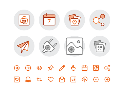 Feature and empty state Icons curalate iconography icons illustration ui