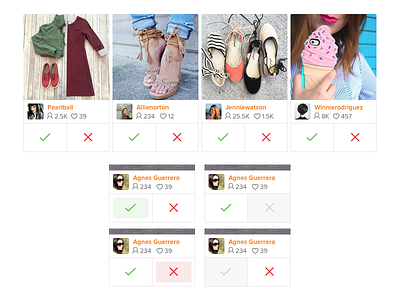 Moderation grid view + states approve curalate moderation reject ugc