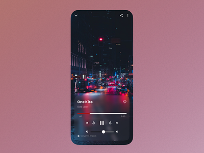 Music Player App app figma music music app music player app red app ui ux