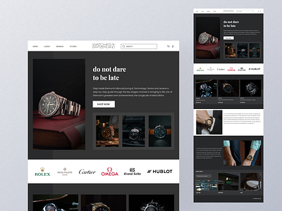 Landing page for watch 3d app branding graphic design logo ui ui designer watch watch website website
