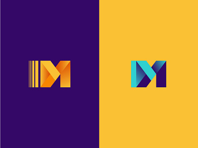 IDM branding experiment gradient icon identity logo mark symbol tritr