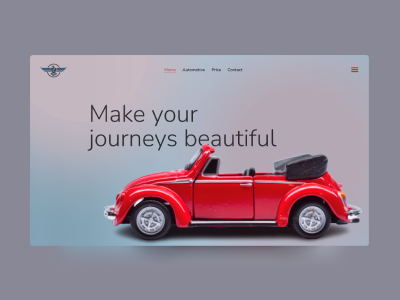 Car website design 3d animation branding graphic design logo motion graphics ui uidesign webdesign