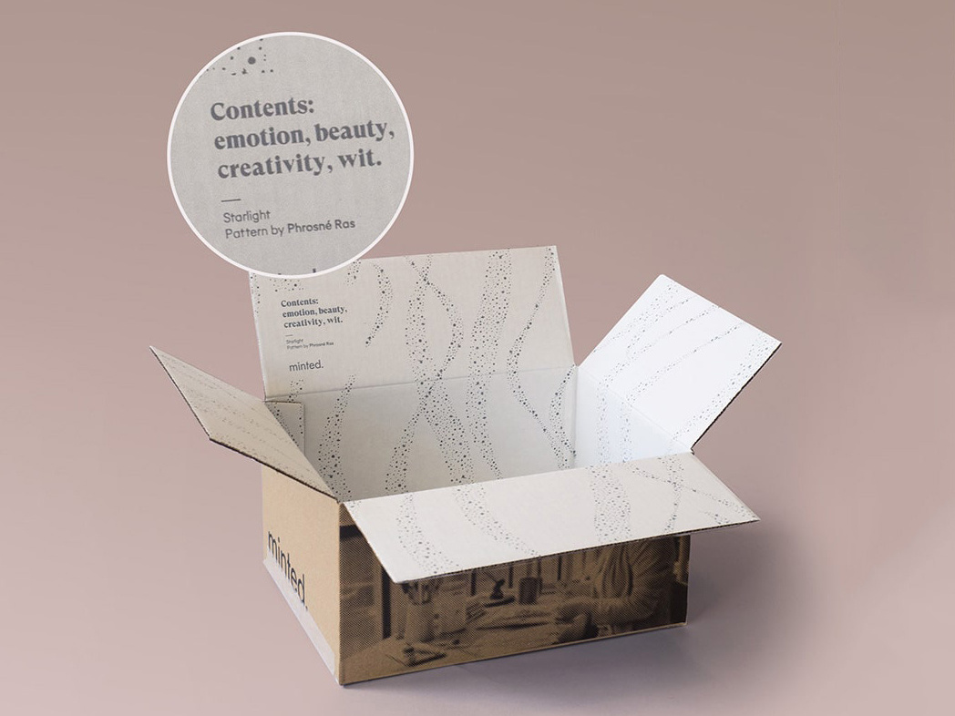 Minted Shipping Box by Liz Conley on Dribbble