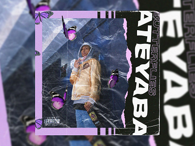 Ateyaba - Butterflies | Cover art ateyaba cover cover album cover art cover arts cover artwork cover design cover song covers design design art designer designs joke musique photoshop photoshop art photoshop editing rap