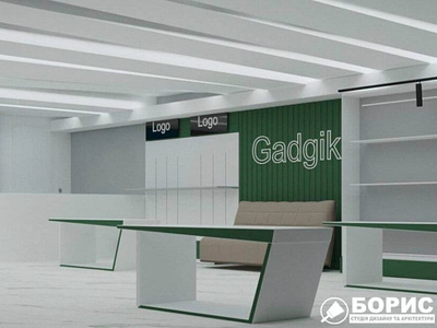 Mobile shop "Gadgik" interior design
