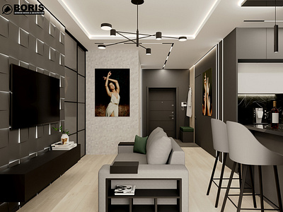 Apartment in a modern style design project