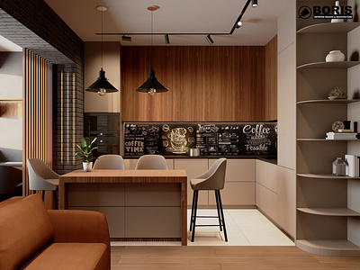 Apartment in a modern style design project