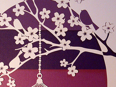 Blossom & Birds Papercut