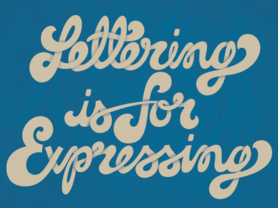 Lettering Poster WIP