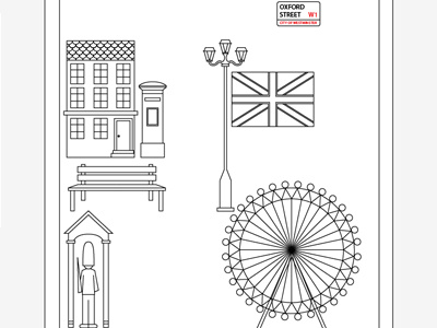 LDN artwork city design illustration lineart london vector