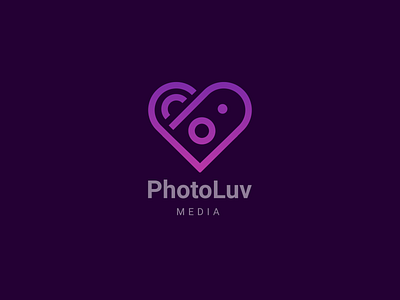 PhotoLuv branding design iconic logo logo design mark symbols vector