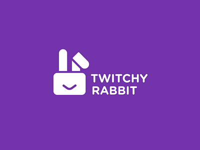 Twitchy Rabbit branding design iconic logo logo design mark symbols vector
