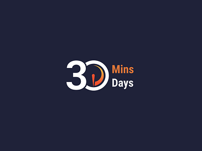 30 Mins 30 Days branding design iconic logo logo design mark symbols vector