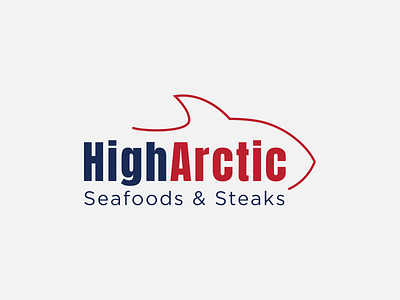 HighArctic - Seafoods & Steaks branding design iconic logo logo design mark symbols vector