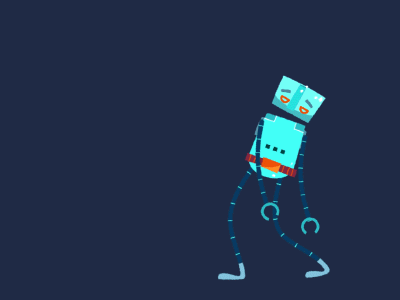 Low Energy Robot animation character energy funny low robot