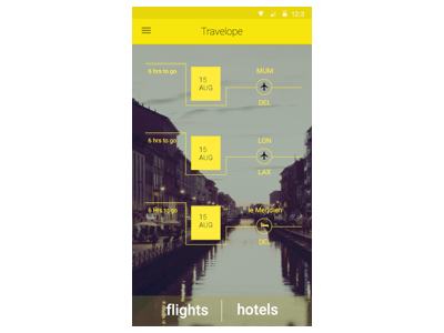 Postbooking landing page of OTA actions flight hotel ota postbooking travel ui ux