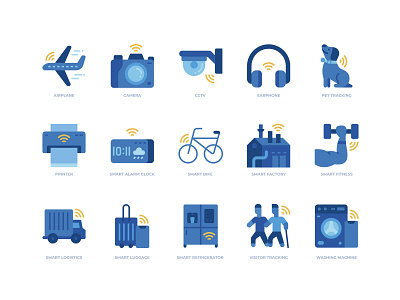 Internet of things icons set