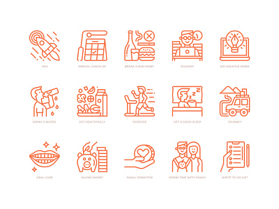 Good life icons