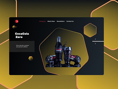 Resign the product describtion for coca cola branding design typography ui ui design uiux uxdesign