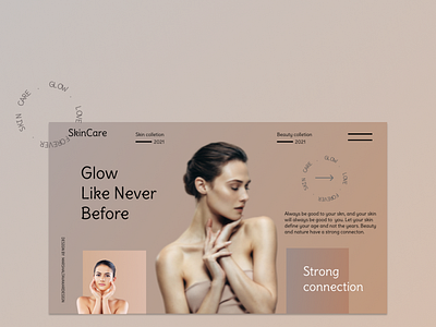 Skin Care website landing page branding design ui ui design uiux uxdesign