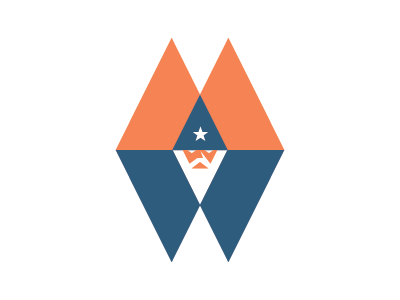 Magic Wizard blue brand design logo logo design magic mark orange wizard