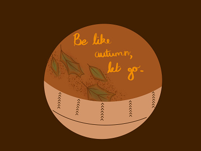 Autumn badge branding design illustration