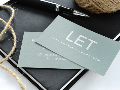 Business card for Marija Felkel branding business business card design business woman businesscard design flat minimal typography