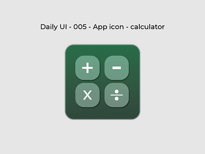 Daily UI 005 - APP ICON - for calculator