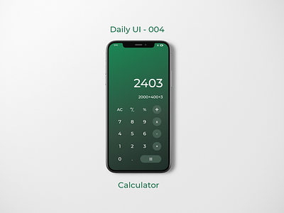 Daily UI - 004 - Calculator app calculator calculator design dailyui ui uidesigner uiux