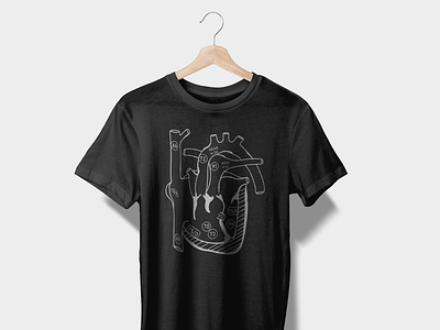 T-shirt with real heart picture design graphic design t-shirt t-shirtdesign tshirt tshirtdesign