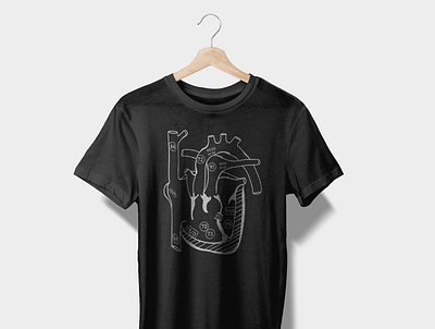 T-shirt with real heart picture design graphic design t shirt t shirtdesign tshirt tshirtdesign