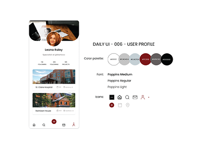 Daily UI - 006 - User profile