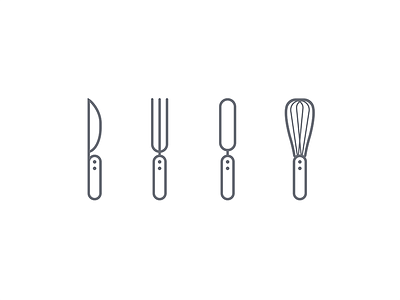 Kitchen utensils icons design flat flatdesign graphic icon icondesign icons inconography kitchen picto pictogram vector