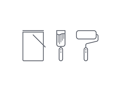 The painter's tools icons design flat flatdesign graphic handyman icon icondesign iconography icons pictogram tools vector