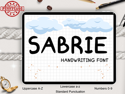 Sabrie font graphic design handwritten font motion graphics script