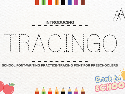 Tracingo Handwriting Practice Font For Preschoolers
